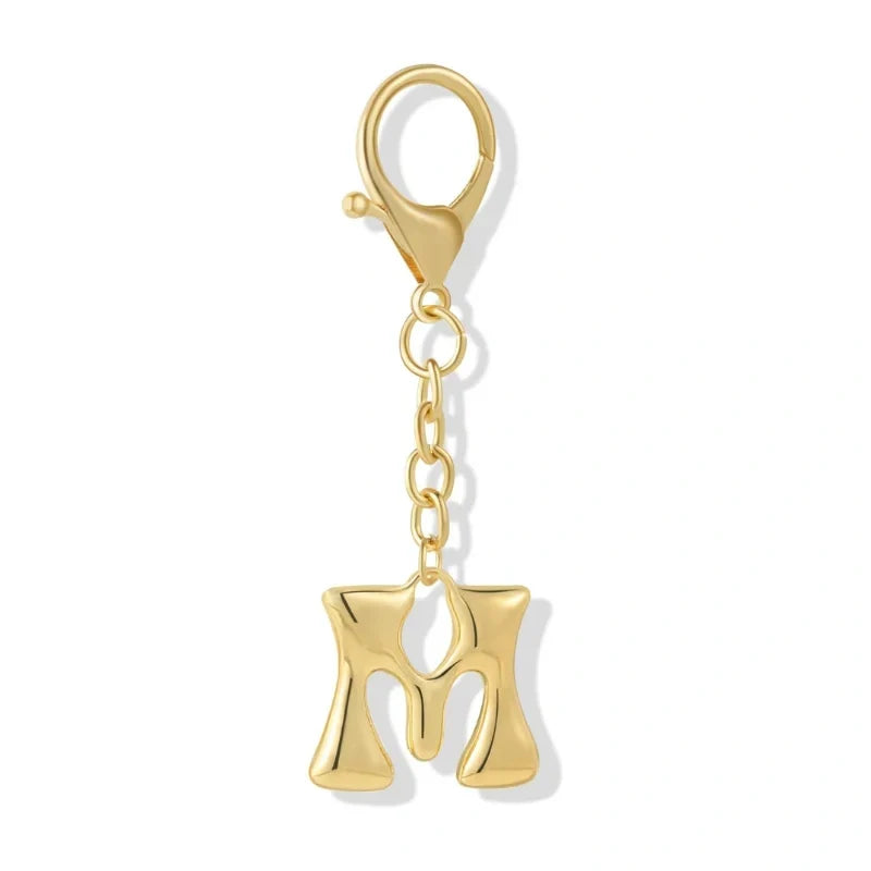 Bubble Initial Letter - Bag Charm