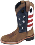 Smoky Mountain Youth Stars and Stripes Leather Western Boots