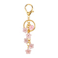 Daisy Flower Initial Letter - Bag Charm (Pink)