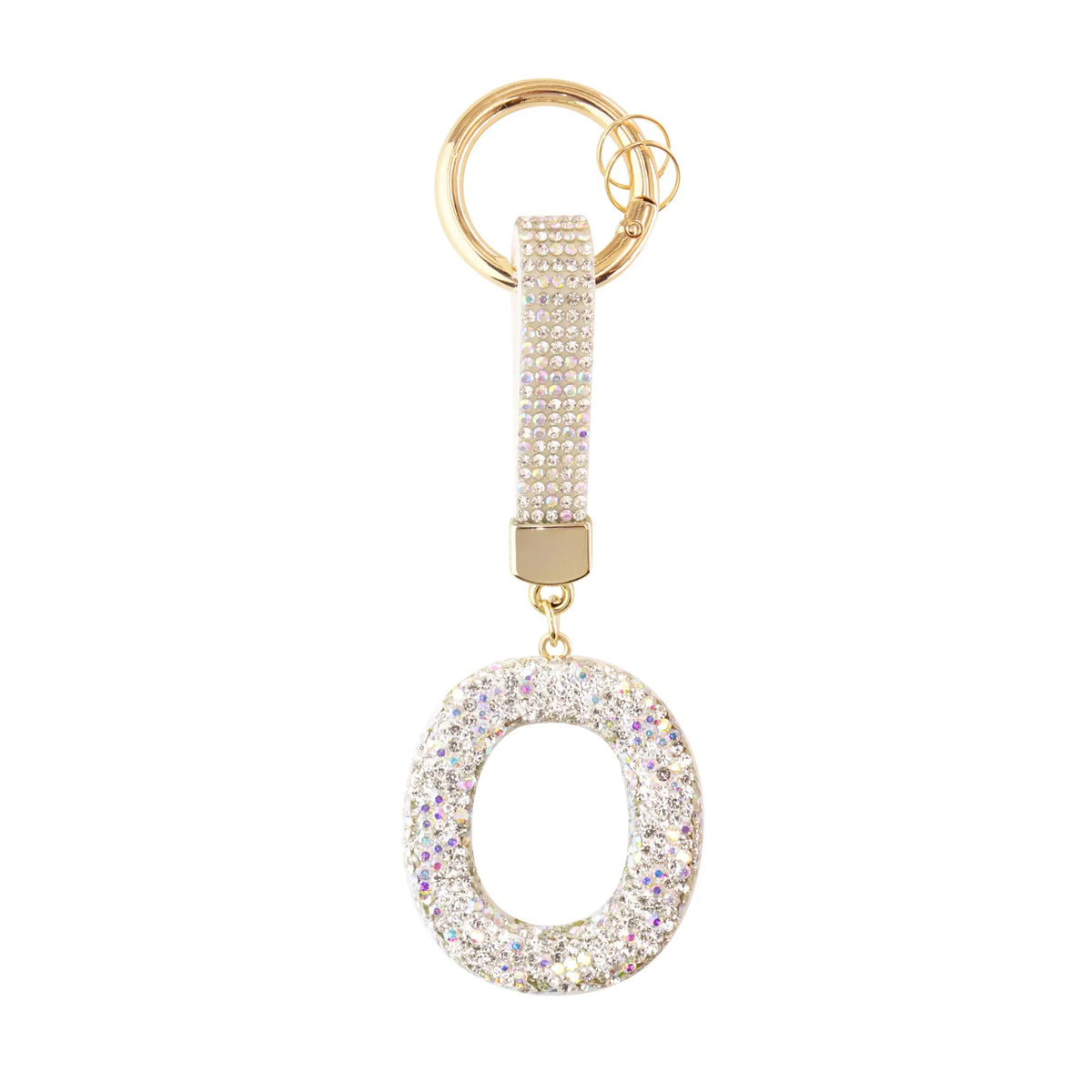 Sparkle Initial – Bag Charm (Silver)